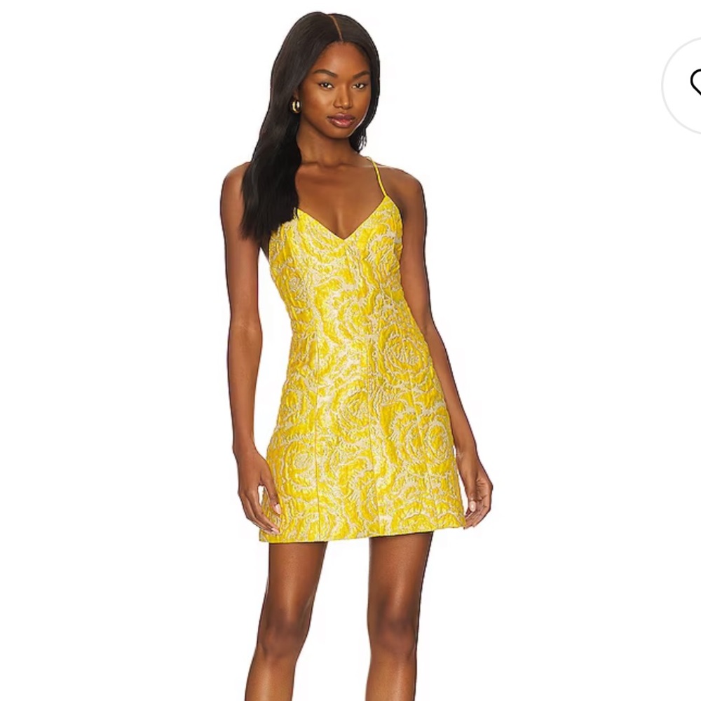 NWT Alice + Olivia Tayla Structured Mini Dress in Sunbeam size 2 @ Revolve